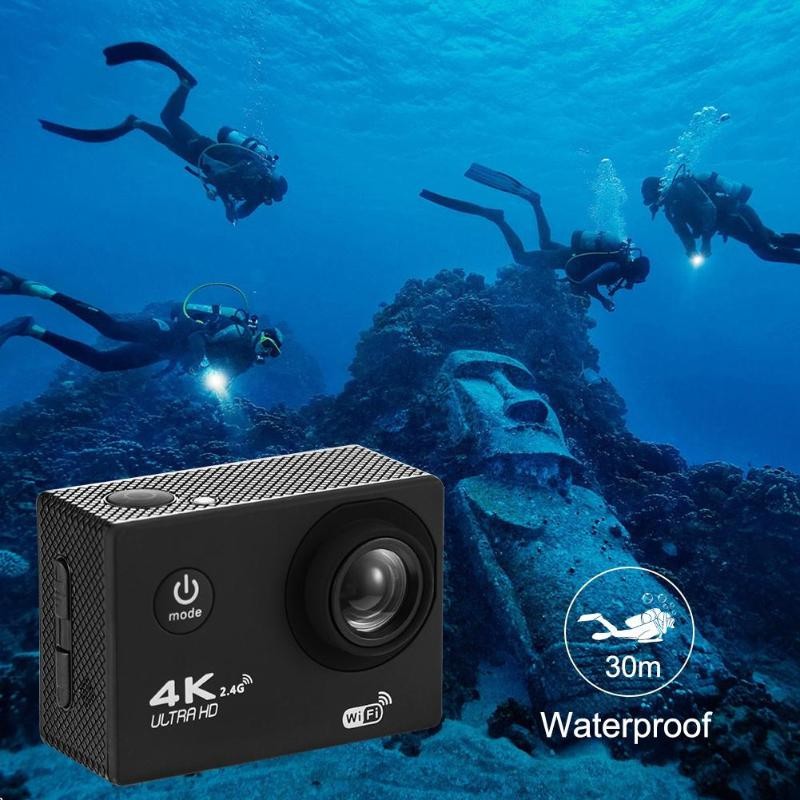 Camera Hành Động Waterproof 4K Sports WIFI LED Kèm Remote