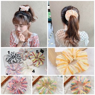 SCRUNCHIES DÂY BUỘC TÓC VOAN, NƠ BUỘC TÓC KẺ, CỘT TÓC LỤA