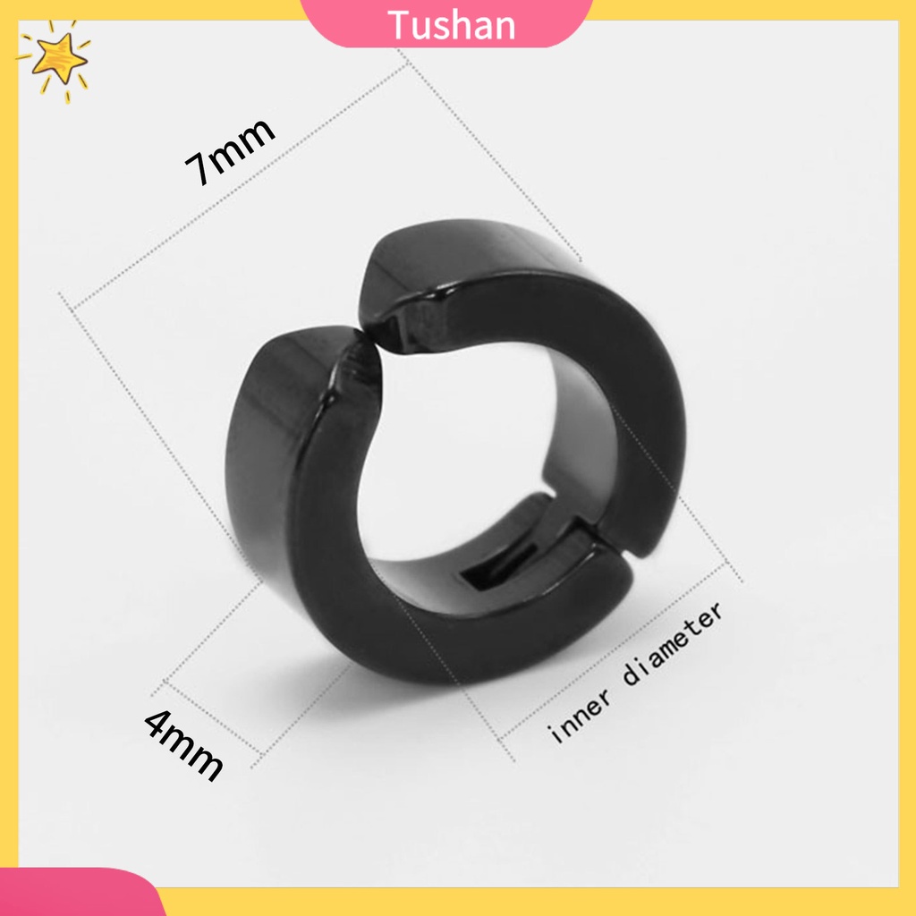 1 Khuyên Vành Tai Dạng Kẹp Chống Mòn Họa Tiết Hình Học Cho Nam