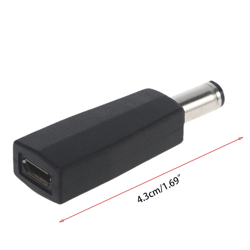 Đầu Chuyển Đổi 1 69inch Micro USB Female Sang 5 5x2 1mm Male Hỗ Trợ Sạc Micro USB Female 5 5x2 1mm