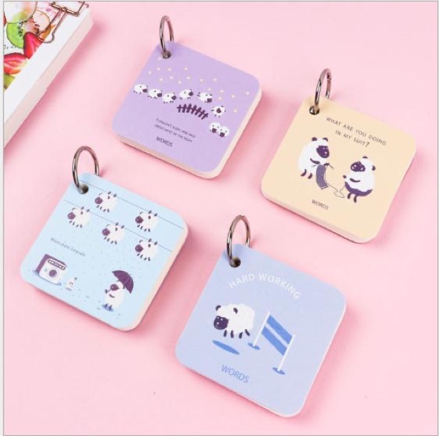 Bộ flashcard học từ vựng 7*7cm