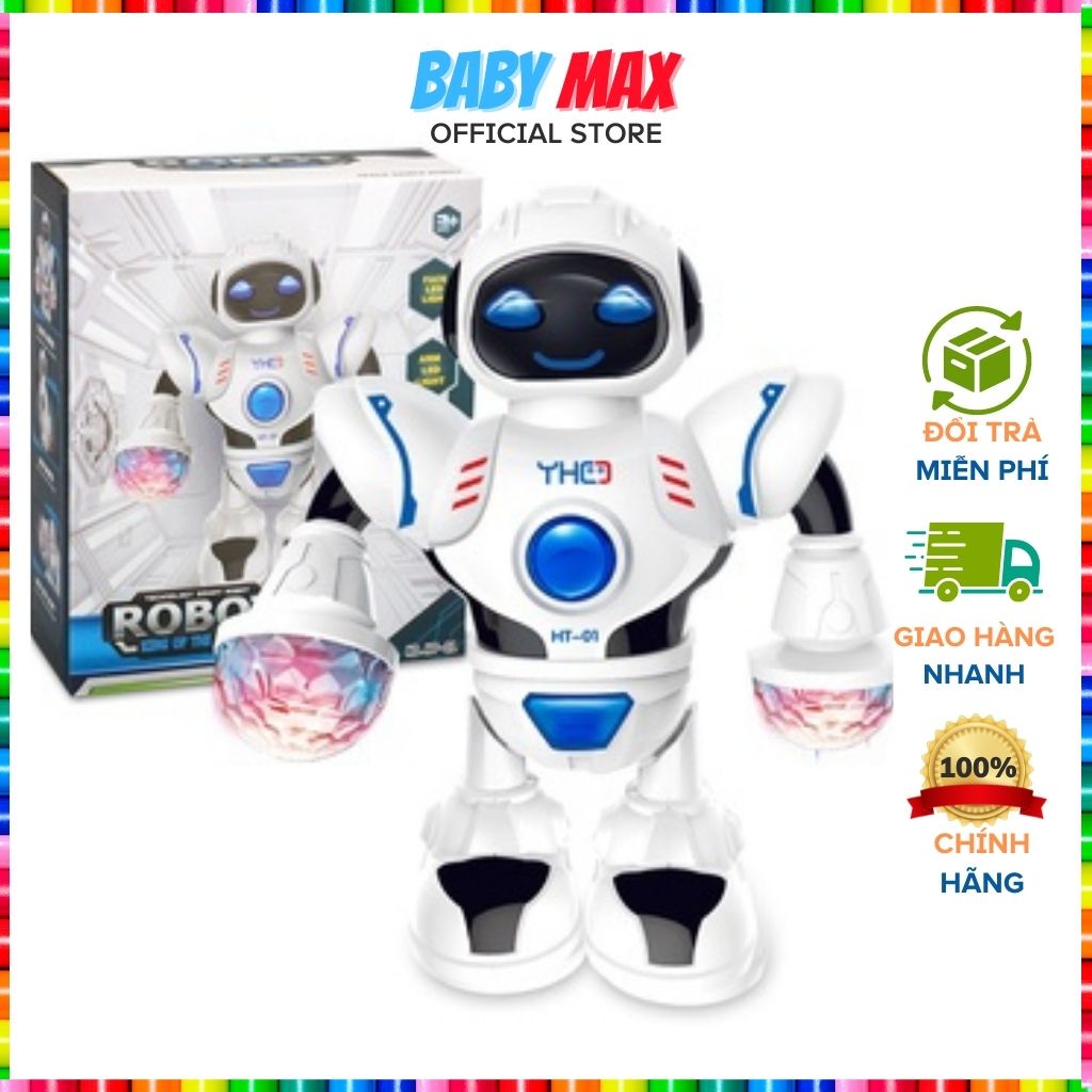 Đồ Chơi Trẻ Em Robot Biết Phát Sáng Và Nhảy Múa Theo Nhạc Giải Trí Cho Bé Trai Bé Gái [BABY MAX]