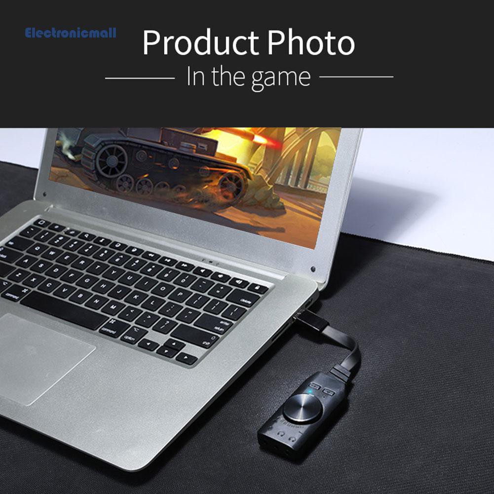 Thiết Bị Chuyển Đổi Âm Thanh Usb 3.5mm Mall01 Gs3 7.1 Cho Pc