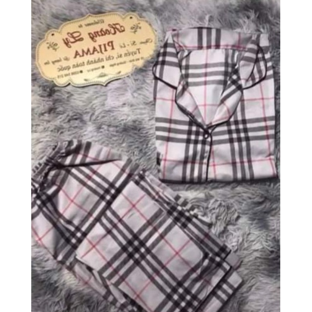 Bộ Pyjama cổ sen tay dài thu đông chất liệu Kate Thái cao cấp, hàng loại 1 mềm mại,, không xù nhiều mẫu