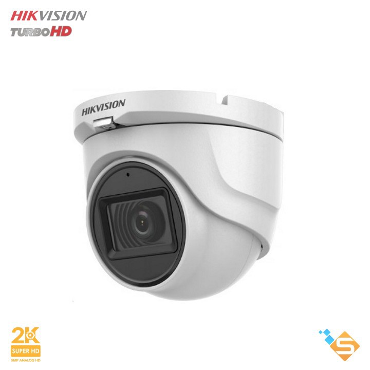 Camera Dome HD-TVI 5.0MP HIKVISION DS-2CE76H0T-ITPFS - Tích Hợp Mic Thu Âm - Bảo Hành Chính Hãng 2 Năm