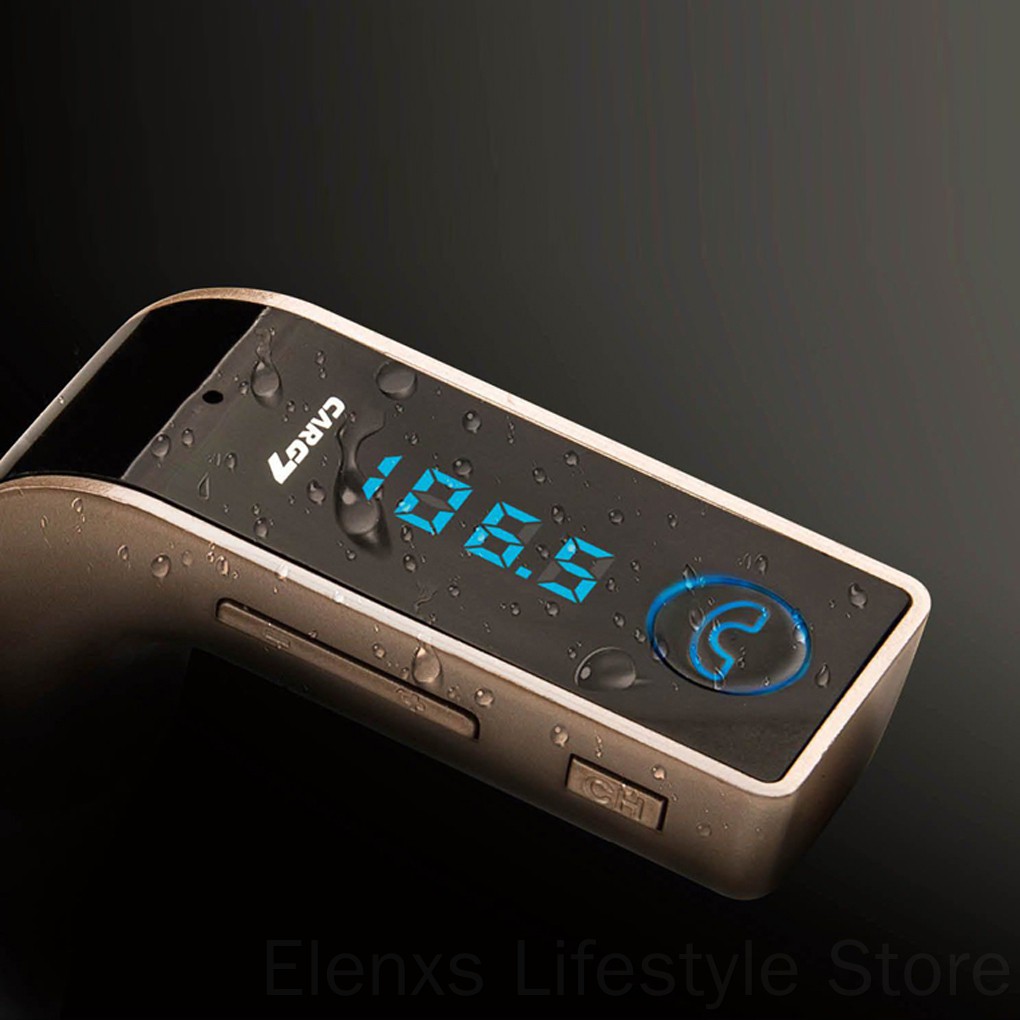 Thiết bị thu phát Bluetooth G7 kiêm đài FM MP3 cổng sạc USB và Aux dùng trong xe hơi