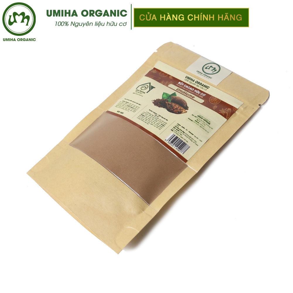 Bột Cacao dưỡng da hữu cơ UMIHA nguyên chất 40G Organic 100%