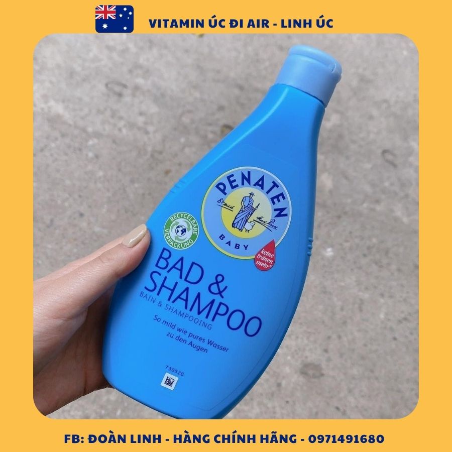 Sữa tắm gội chống cảm Penaten 400ml Đức cho bé từ sơ sinh, Hàng chuẩn Đức