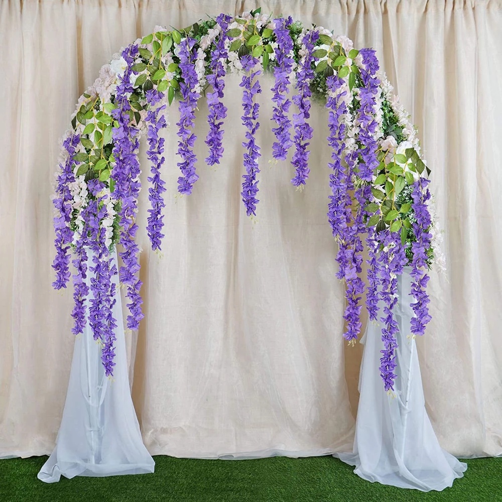 1 Bó Hoa Wisteria Nhân Tạo Dùng Trang Trí Nhà Cửa / Văn Phòng / Khách Sạn / Tiệc Cưới DIY