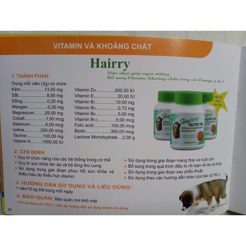 [ Viên Lẻ ] bổ sung Vitamin & Khoáng chất cho chó mèo