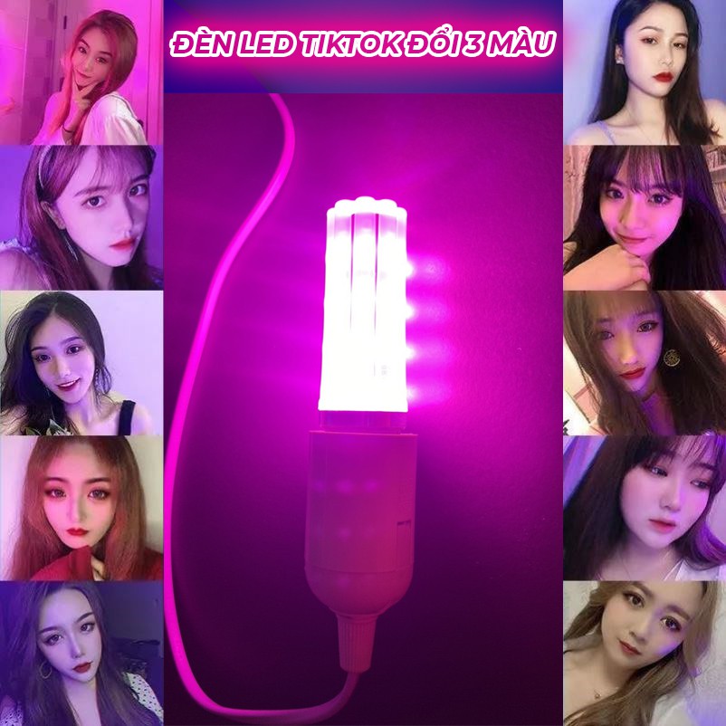 Đèn LED đổi màu chụp hình quay clip Tiktok - Tặng chuôi đèn