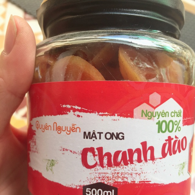 Chanh đào ngâm mật ong