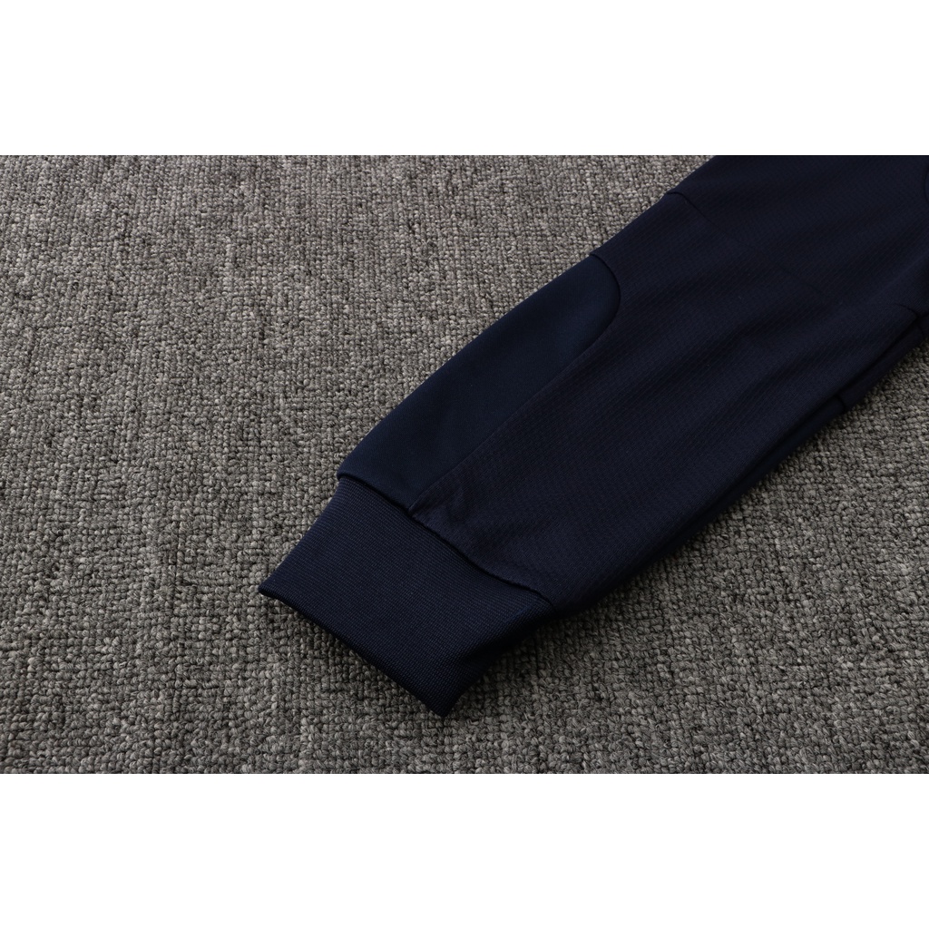 Áo Khoác Bóng Đá Có Mũ Trùm Phối Khóa Kéo Dài Thời Trang Mùa Đông 2122 Dành Cho Nam S ~ XXL