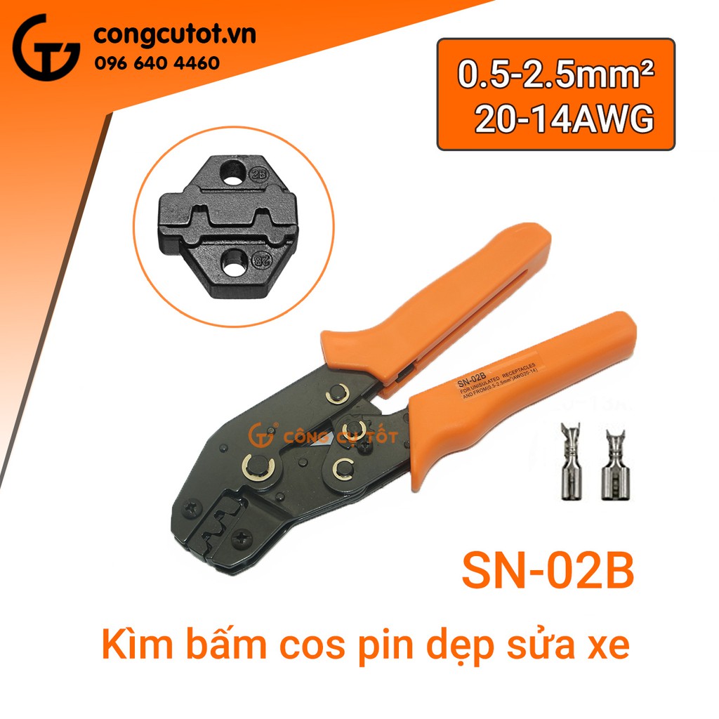 ​Kìm bấm cos pin capa, cos xe máy, cos ô tô SN-02B