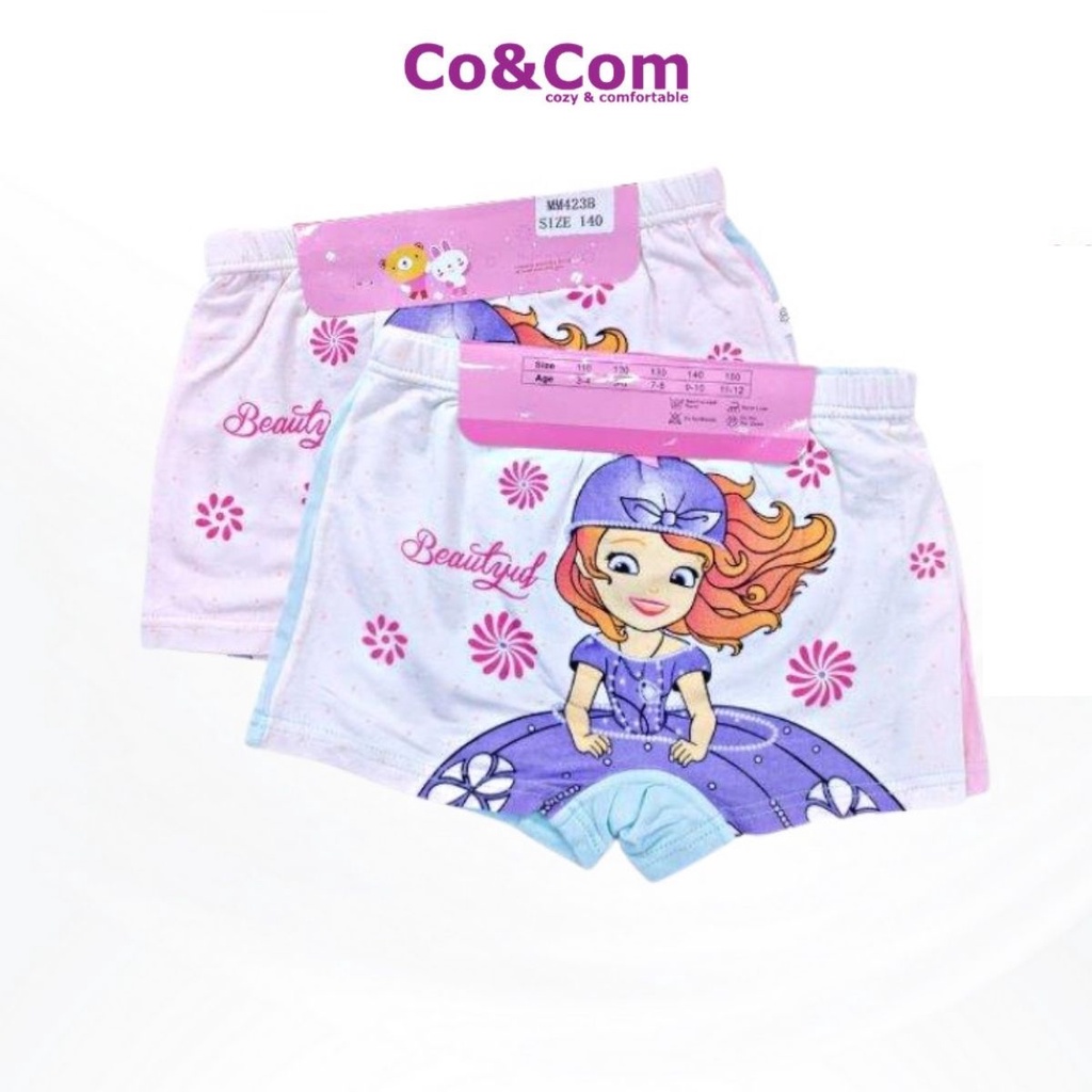 Set 2 Quần Chíp Bé Gái 12-25 Kg Co&amp;Com Nhiều Mẫu Đáng Yêu Mềm Nhẹ Kháng Khuẩn