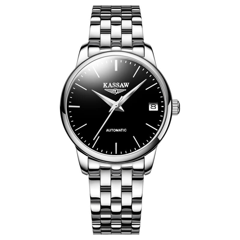 Đồng hồ nữ chính hãng KASSAW K858-8  Kính sapphire ,chống xước,Chống nước ,BH 24 tháng,Máy cơ (Automatic) ,dây kim loại