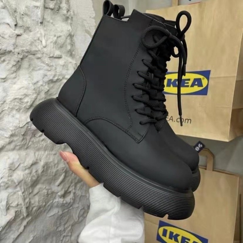 Boots cao cổ buộc dây