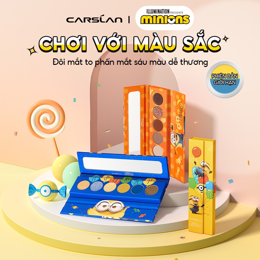 Bảng phấn mắt Carslan X Minions 6 màu 6g | BigBuy360 - bigbuy360.vn