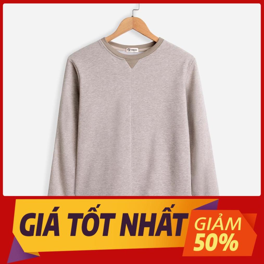 SALE Áo Nỉ Nam Thời Trang Dáng Sweater Cổ Tròn ROUGH Chất Nỉ Lông Cao Cấp
