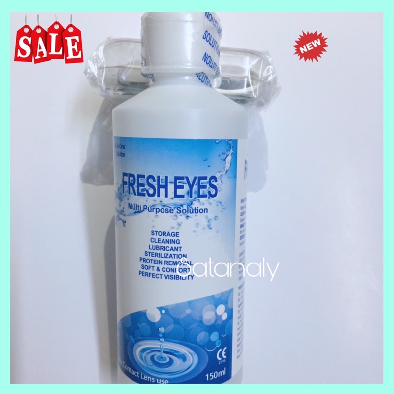 [Yêu thích] Nước ngâm Lens chuyên dụng Fresh Eyes 150ml (1 chai)