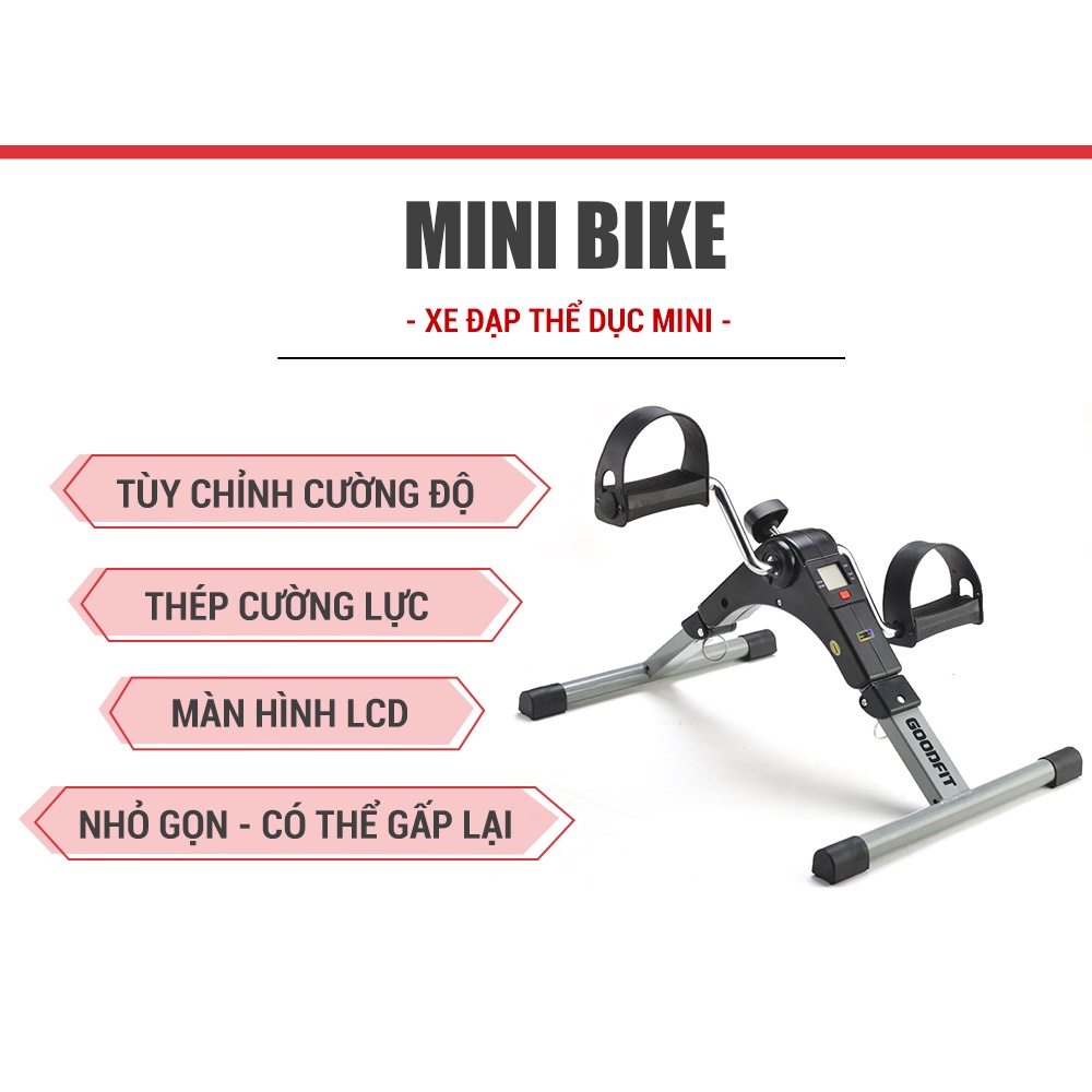 Mua Xe đạp thể dục mini tại nhà gấp gọn GoodFit GF002MB(Hàng Có Sẵn)