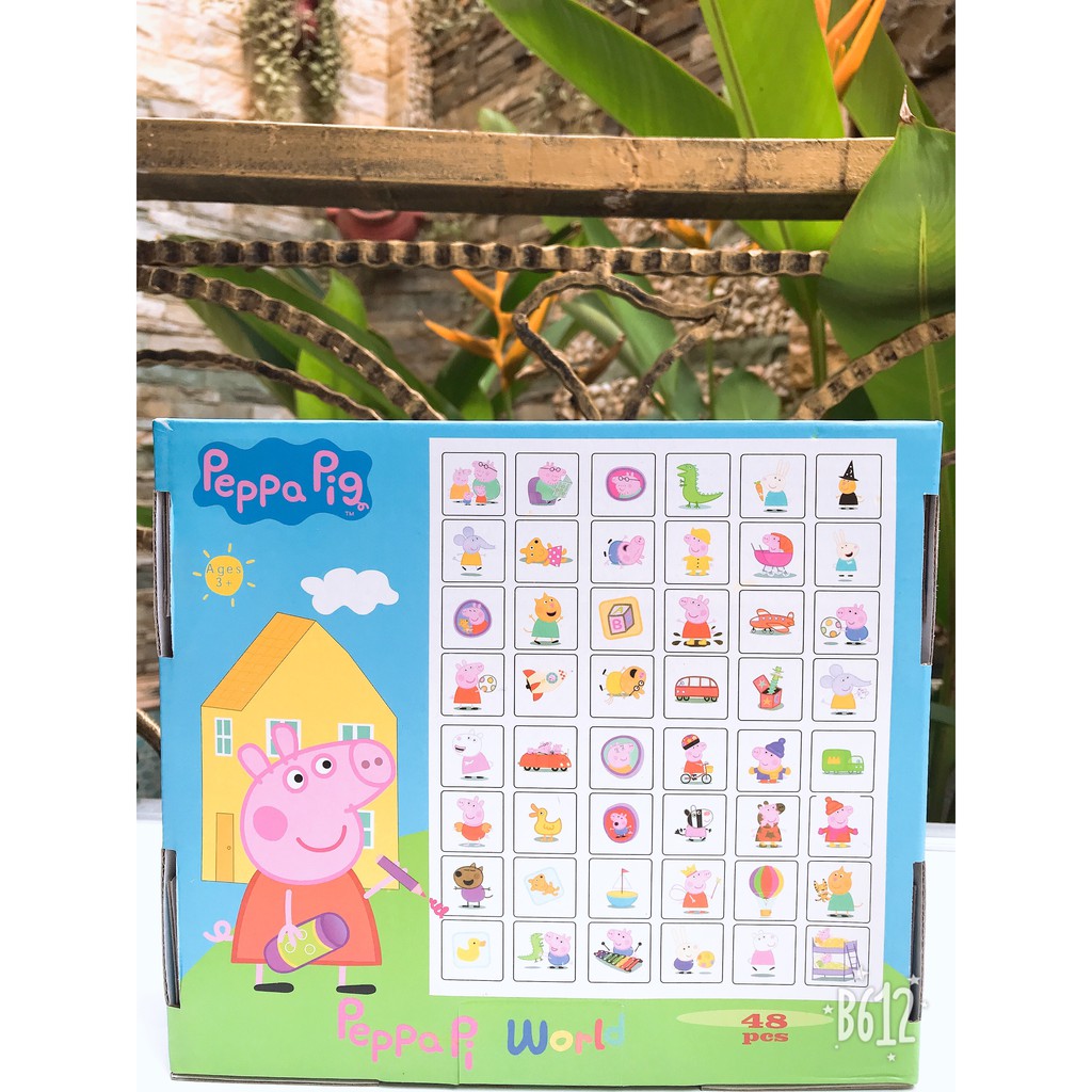 Khuôn vẽ hình và ghép hình chủ đề peppa pig, TPHCM