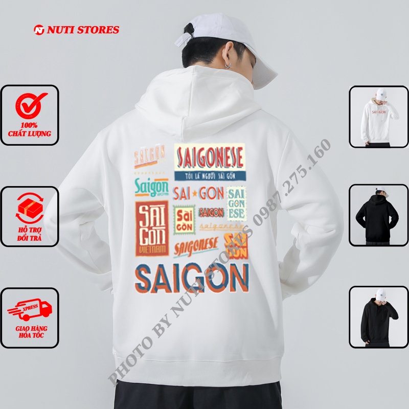 Áo hoodie nam nữ - áo hoodie nỉ thu đông Sài Gòn của tôi