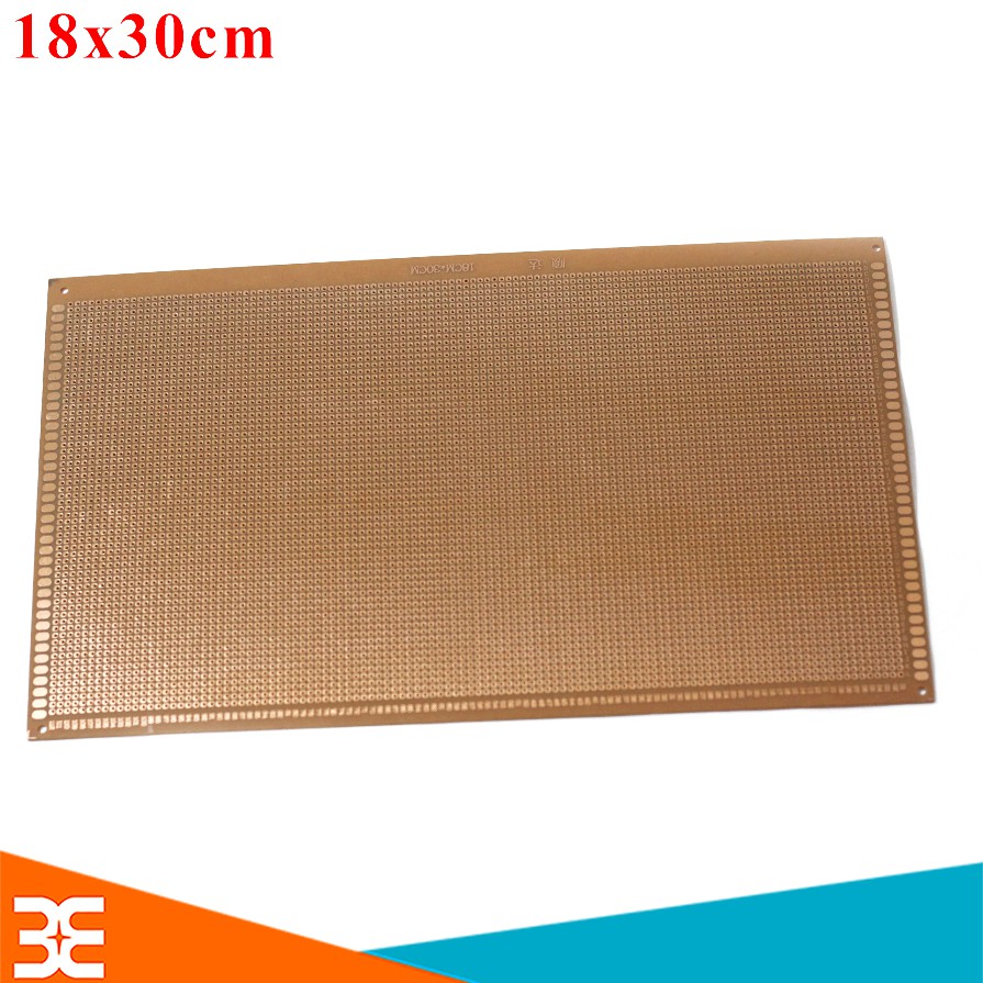 Phíp Đồng Lỗ - Bảng Mạch Đục Lỗ Sẵn PCB Nâu - Kích Thước 12x18MM