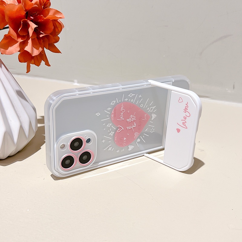 Ốp lưng iphoneỐp Điện Thoại  Kèm Giá Đỡ Tàng Hình Họa Tiết Hoạt Hình Dễ Thương Cho iphone 14 / 13Pro 12 / xs / 6 / 7 / 8PLUSDinuo case