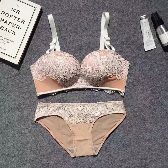 Bộ đồ lót ren đệm bàn tay đẩy ngực (hàng cao cấp) | BigBuy360 - bigbuy360.vn