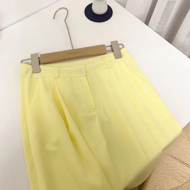 Quần ống rộng Lưng Cao Phong Cách Hàn Quốc Cho Nữ