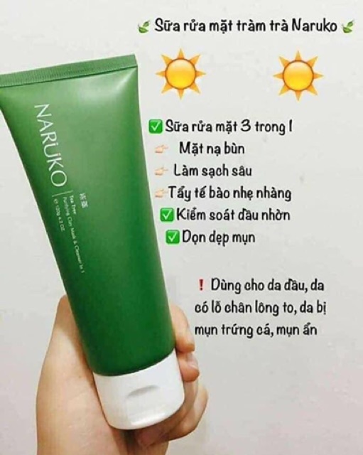 Sữa Rửa Mặt Naruko Tea Tree