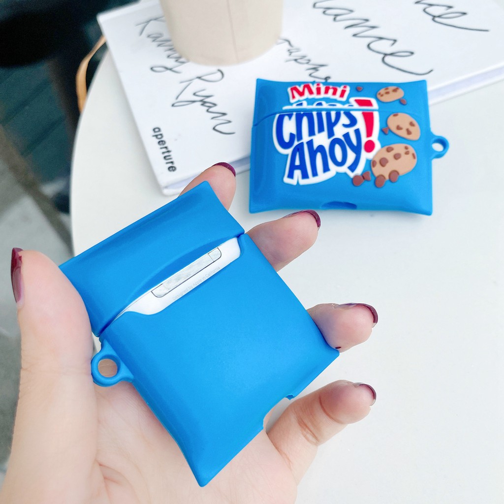 airpods pro case mini chips ahoy airpods case anti-drop airpods 1 2 pro wireless bluetooth headsets protective cover