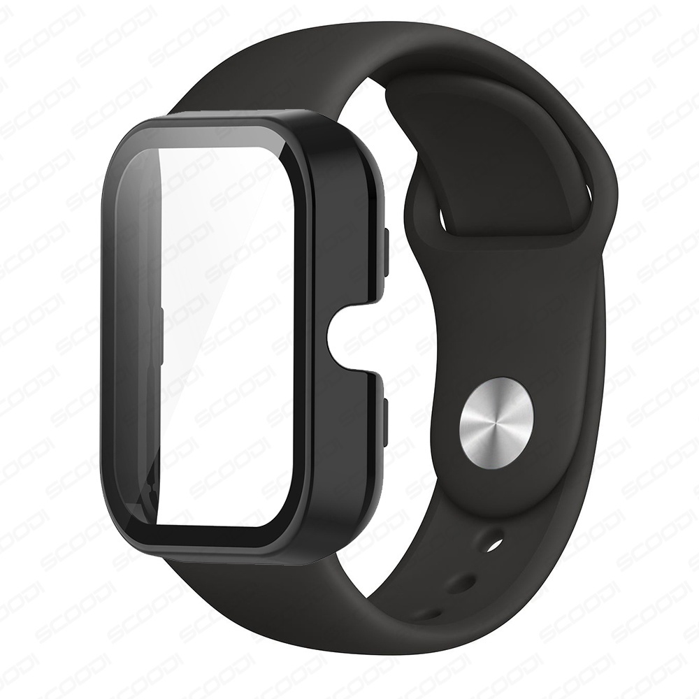 Dây Đeo 2 Trong 1 Với Kính Bảo Vệ Cho Đồng Hồ Thông Minh Huami Amazfit GTS 4 mini / GTS 4 Và Phụ Kiện