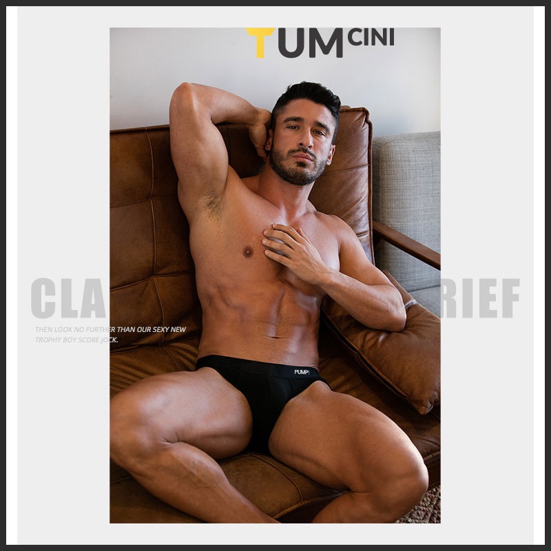 Quần lót nam tam giác sịp chéo cao cấp cotton co giãn 4 chiều thể thao Pump Tumcini P01