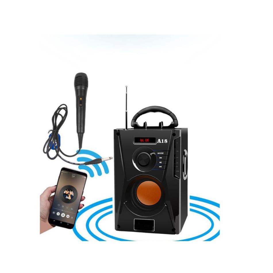 ✔️ Loa Karaoke Bluetooth Xách Tay A18 Chuyên Nghiệp, Âm Thanh Chất Lượng, Bass Trầm, Giá Siêu Rẻ [Bảo Hành 1 Đổi 1]