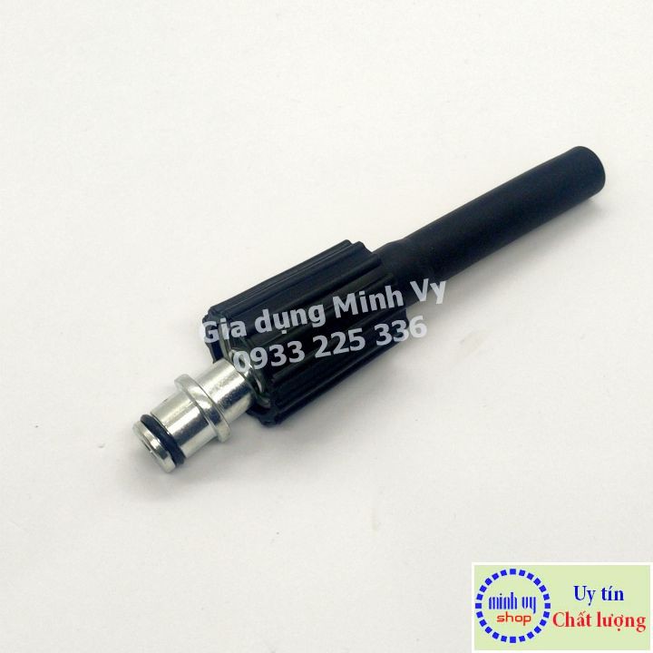 Đầu cos ren trong 22mm của dây xịt máy rửa xe mini gia đình (có kèm ống cao su bọc đầu)