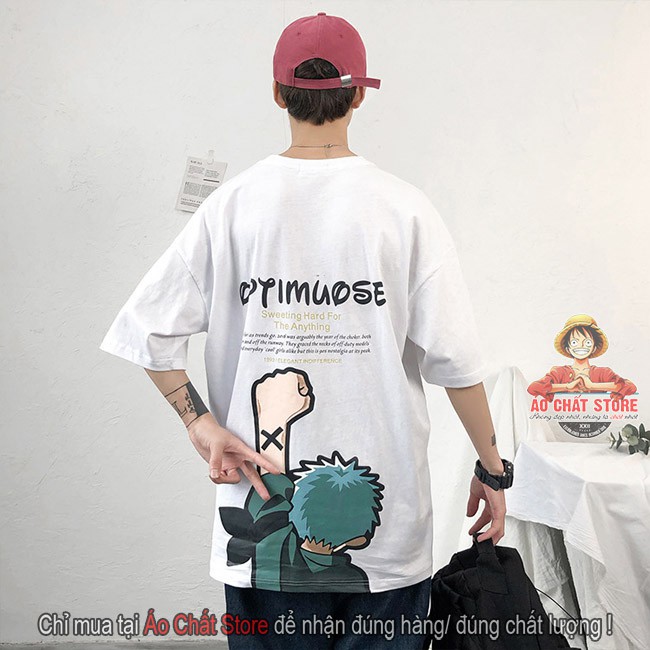 Áo thun tay lỡ unisex Zoro cực đẹp - Áo Zoro One Piece form rộng siêu độc AC9