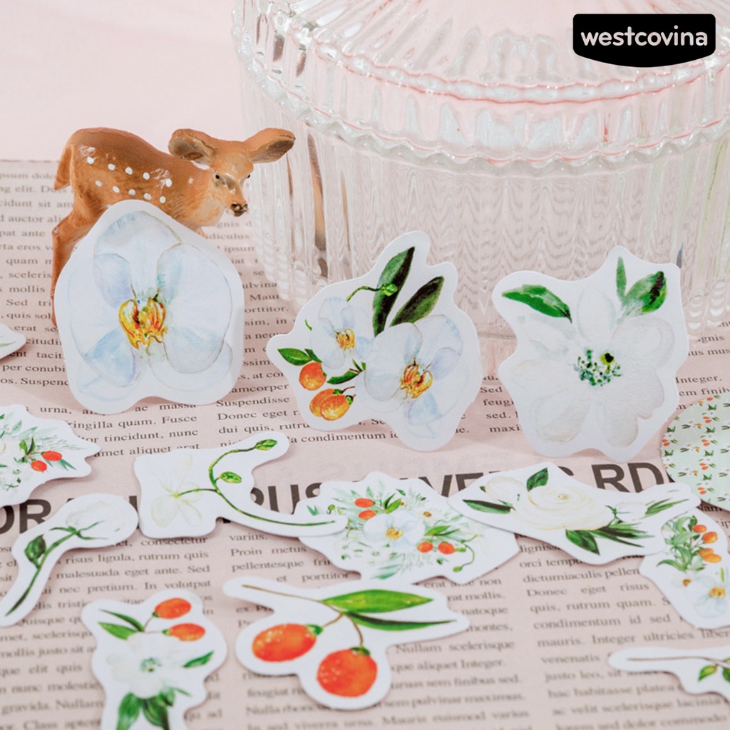 [Hot]✍1 Hộp Nhãn Dán Hình Bông Hoa Trang Trí Văn Phòng Phẩm