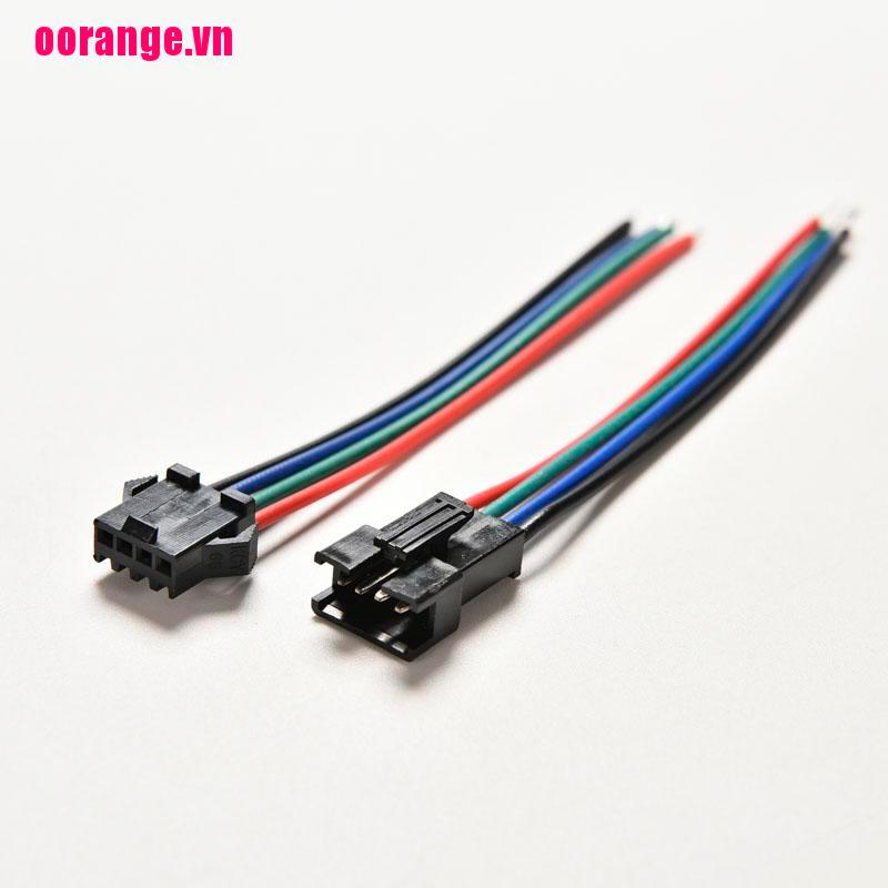 Bộ 20 Đầu Nối Dây 4-Pin Chuyên Dụng Cho Bảng Mạch Đèn Led Rgb 5050 / 3528 Rgb