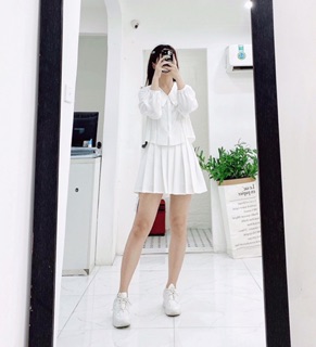 Croptop ly trắng / đen