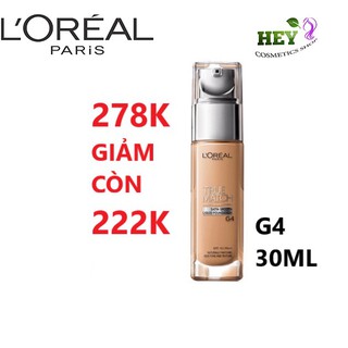 Kem nền dưỡng ẩm l'oreal true match g4 30ml true match liquicd foundation