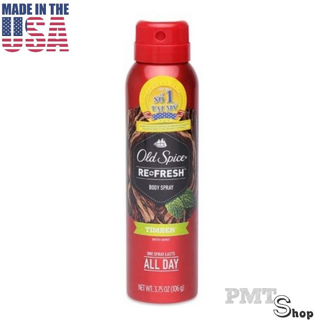 [USA] Xịt nước hoa toàn thân nam Old Spice 106g Wolfthorn | Fiji | Timber | Bearglove 150ml - Mỹ | BigBuy360 - bigbuy360.vn