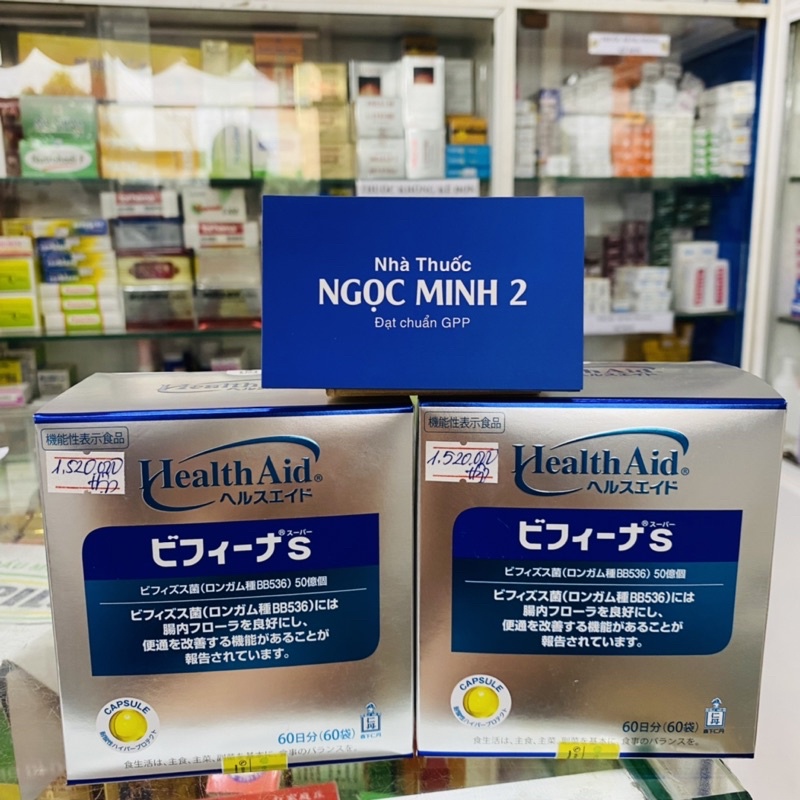 Men vi sinh BIFINA S NHẬT BẢN,loại S (60 gói) (có bán lẻ)cho trẻ em, người lớn, bà bầu, táo bón,tiêu chảy