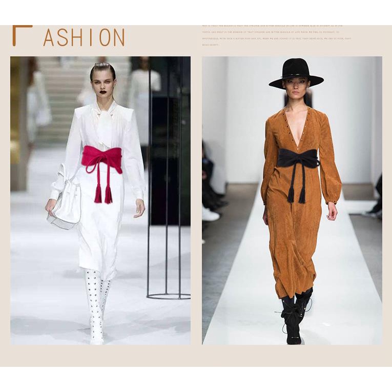 Thắt Lưng Nhung Thắt Nơ Tua Rua Thời Trang Chất Lượng Cao Cho Nữ