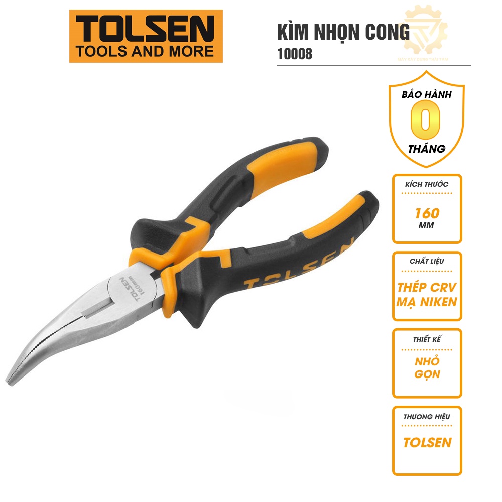 Kìm nhọn cong TOLSEN 6 inch 10008