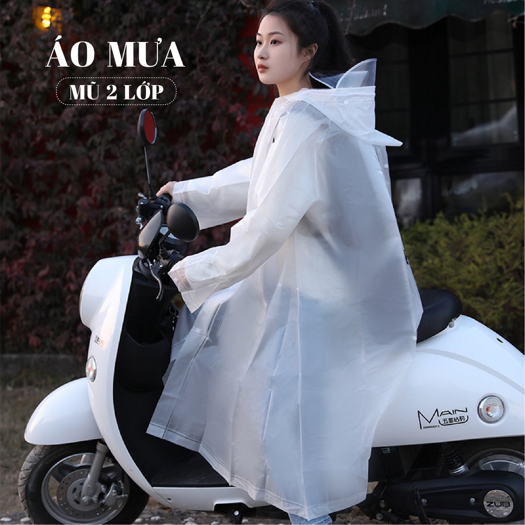 Áo mưa đi xe chất liệu cao cấp, thiết kế thời trang cao cấp