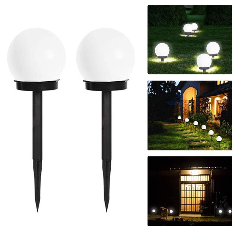 1 Đèn LED Hình Cầu Năng Lượng Mặt Trời Chống Thấm Nước Cho Sân Vườn