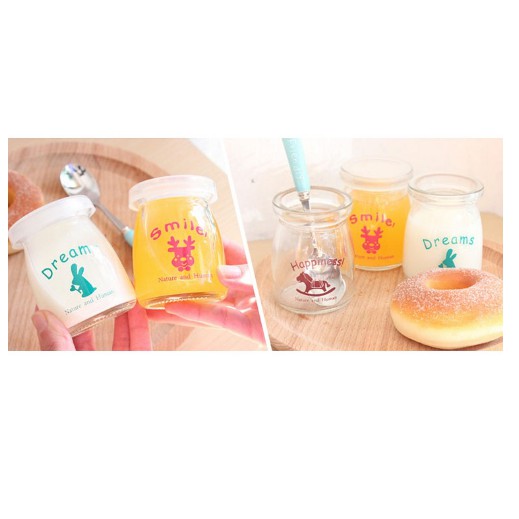 Hũ thủy tinh làm sữa chua tiện dụng loại 100ml-200ml.. | BigBuy360 - bigbuy360.vn