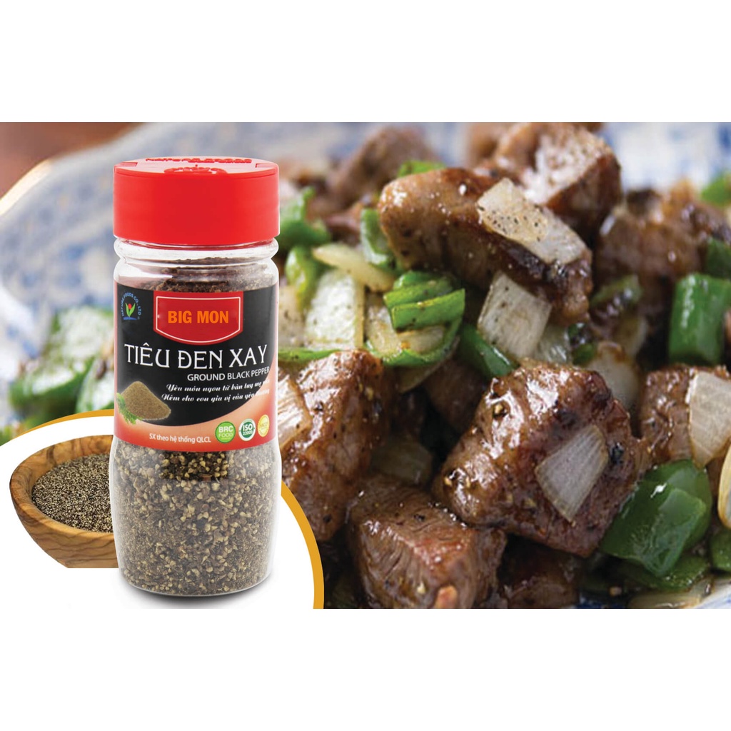 Hạt Tiêu Đen Giá Sỉ - TĐ500 - To Tròn Đều Chắc Hạt - Qùa Tặng 100gr Hạt Điều Màu Đỏ- BigMon